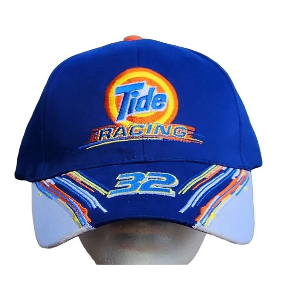 Tide Racing 32 Snapback Adjustable Baseball Cap Embroidered 100% Cotton - Picture 1 of 6